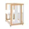 Minicuna de colecho ovalada 55x70 cm Crea Plus Uno madera/blanco