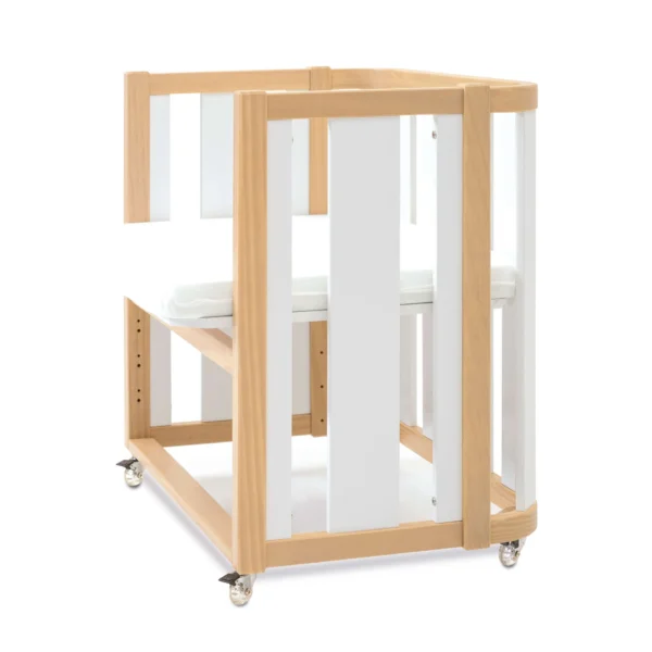 Minicuna de colecho ovalada 55x70 cm Crea Plus Uno madera/blanco