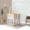 Minicuna de colecho ovalada 55x70 cm Crea Plus Uno madera/blanco