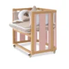 Minicuna de colecho ovalada 55x70 cm Crea Plus Uno madera/rosa