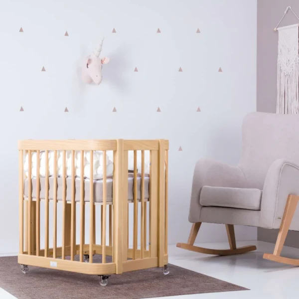 Minicuna de colecho ovalada 55x70 cm Crea Uno Nomad madera