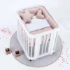 Minicuna de colecho ovalada 55x70 cm Crea Uno Bianco blanca
