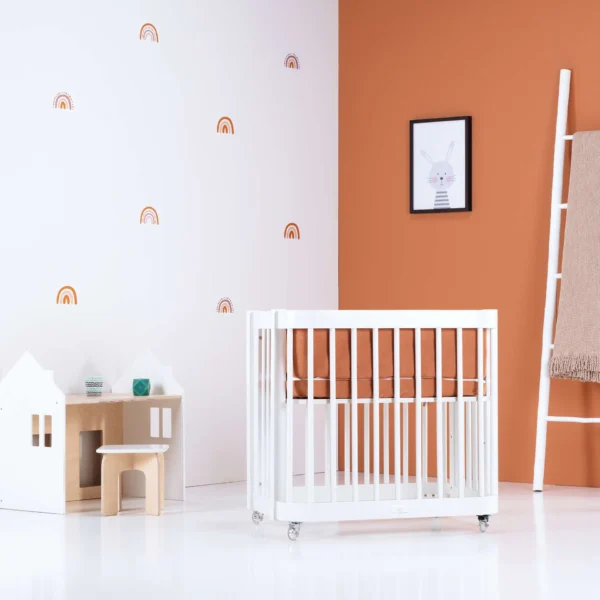 Minicuna de colecho ovalada 55x70 cm Crea Uno Bianco blanca