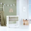 Minicuna de colecho ovalada 55x70 cm Crea Uno Bianco blanca