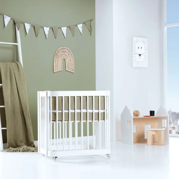 Minicuna de colecho ovalada 55x70 cm Crea Uno Bianco blanca