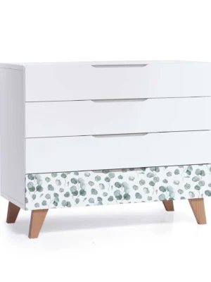 Cómoda infantil Lifestyle Musgo con vinilo