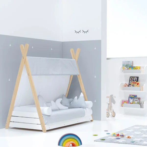 Cama cabaña Montessori madera Homy Life Galaxy 70x140