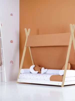 Cama cabaña Montessori madera Homy Life XL Ariake 90x200