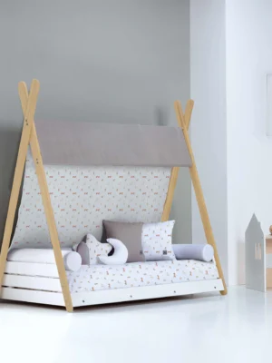 Cama cabaña Montessori madera Homy Life XL Taiga 90x200