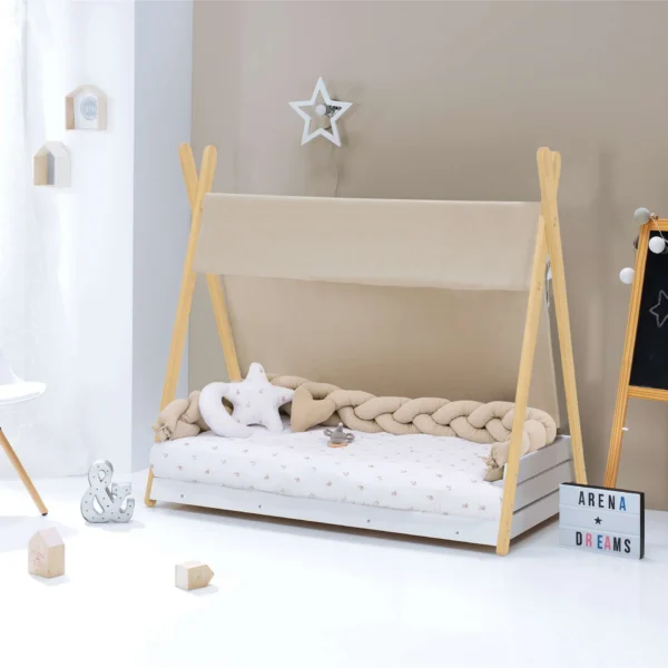 Cama cabaña Montessori madera Homy Life XL Nandina 90x200