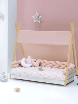 HOMYLIFE-AMB-132 Cama cabaña Montessori madera Homy Life Liberty 70x140