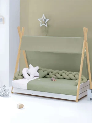 HOMYLIFE-AMB-156 Cama cabaña Montessori madera Homy Life Mist 70x140