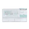 Cuna convertible Sero Bubble blanco/verde-menta 70x140 cm