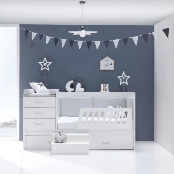 Cuna convertible Sero Joy Blanco 70×140 cm