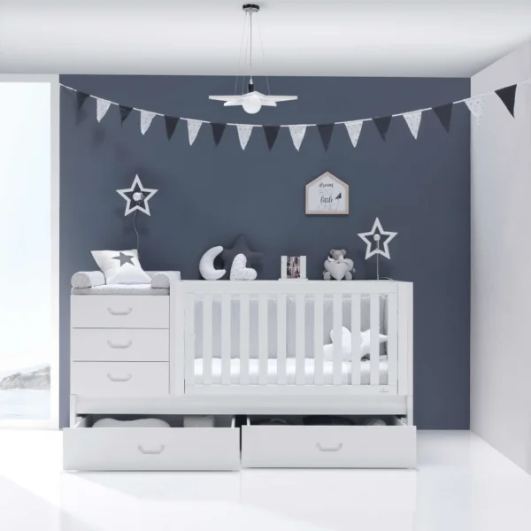 Cuna convertible Sero Joy Blanco 70×140 cm