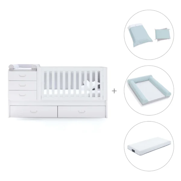 Cuna convertible Sero Joy Blanco 70×140 cm