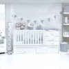 Cuna convertible Sero Bubble blanco 70x140 cm