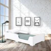 Cama baja Montessori blanca 90x200 cm