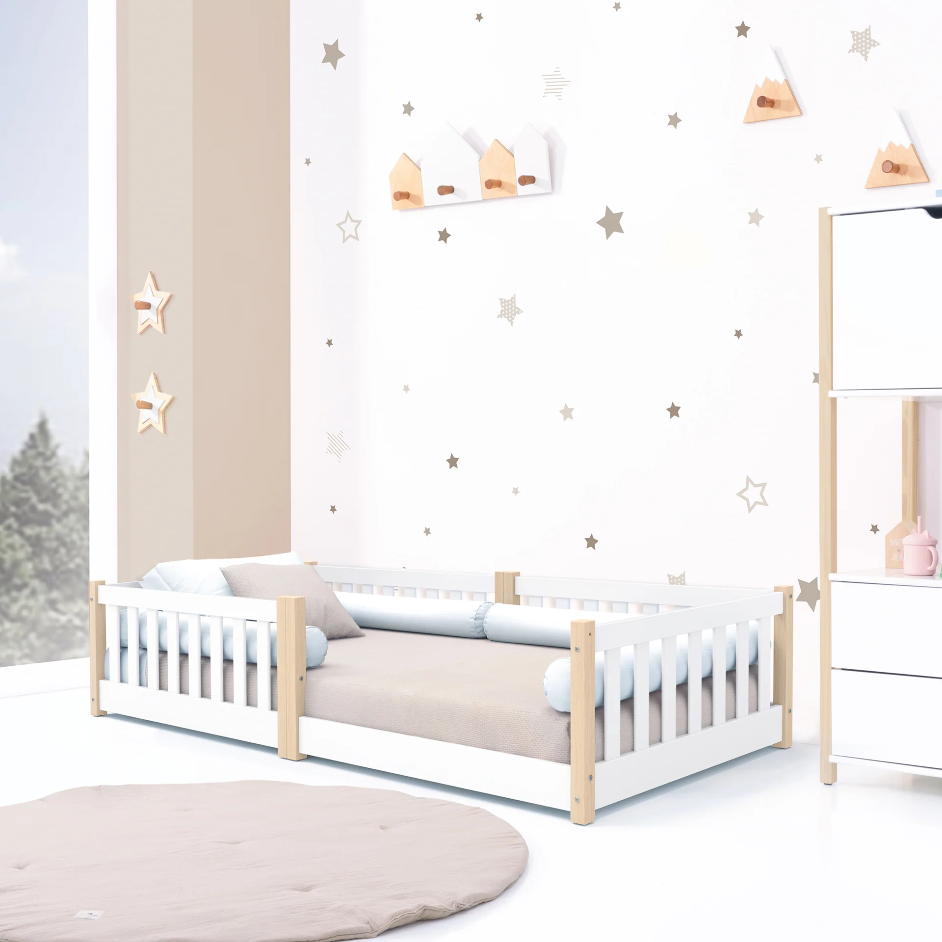 Cama baja Montessori Tukki 90x200 cm