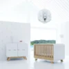 Cómoda infantil Kurve Essence con patas de roble