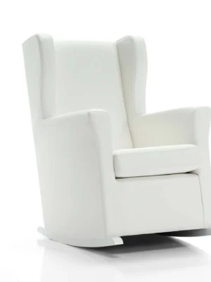 Sillón de lactancia Sogno tapizado en polipiel
