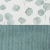 Cama cabaña Montessori Homy XL blanca textil verde eucalipto 90x200