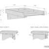 Soporte madera cómoda para cambiador de bebé 80x50 cm