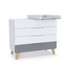 Soporte madera cómoda para cambiador de bebé 80x50 cm