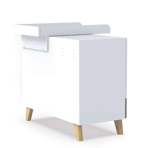 V659_D247R-05 Soporte madera cómoda para cambiador de bebé 80x50 cm