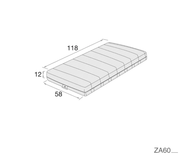 Colchón antiplagiocefalia cuna Sognum 60x120 cm