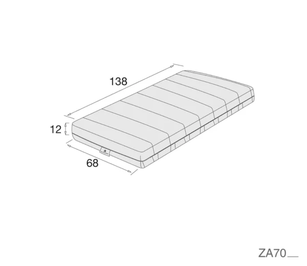 Colchón antiplagiocefalia cuna Sognum 70x140 cm