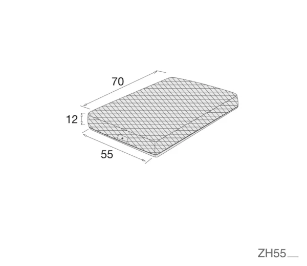 Colchón antiahogo Gravity+ para minicuna bebé 55x70 cm