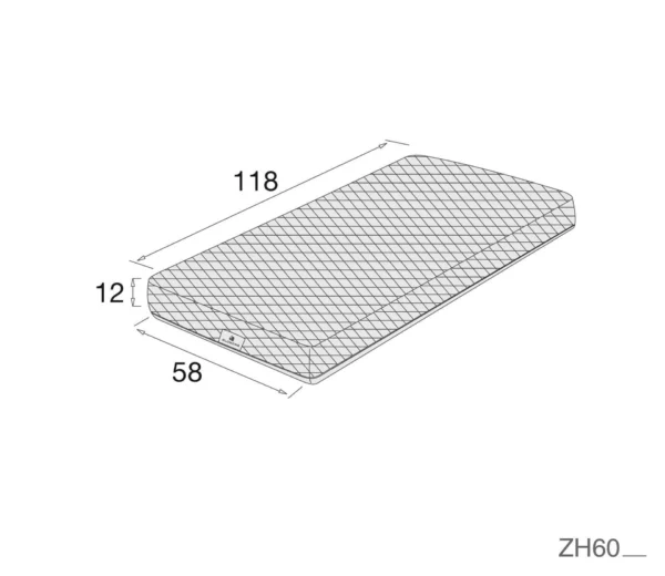 Colchón antiahogo Gravity+ para cuna bebé 60x120 cm