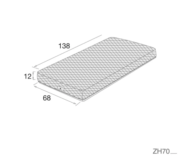 Colchón antiahogo Gravity+ para cuna bebé 70x140 cm