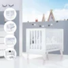 Cuna colecho Nexor Due White blanca 60x120 cm (4en1)