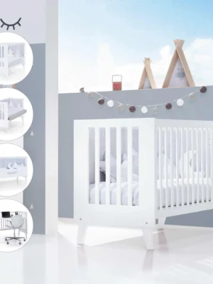 portada-C187 Cuna colecho Nexor Due White blanca 60x120 cm (4en1)