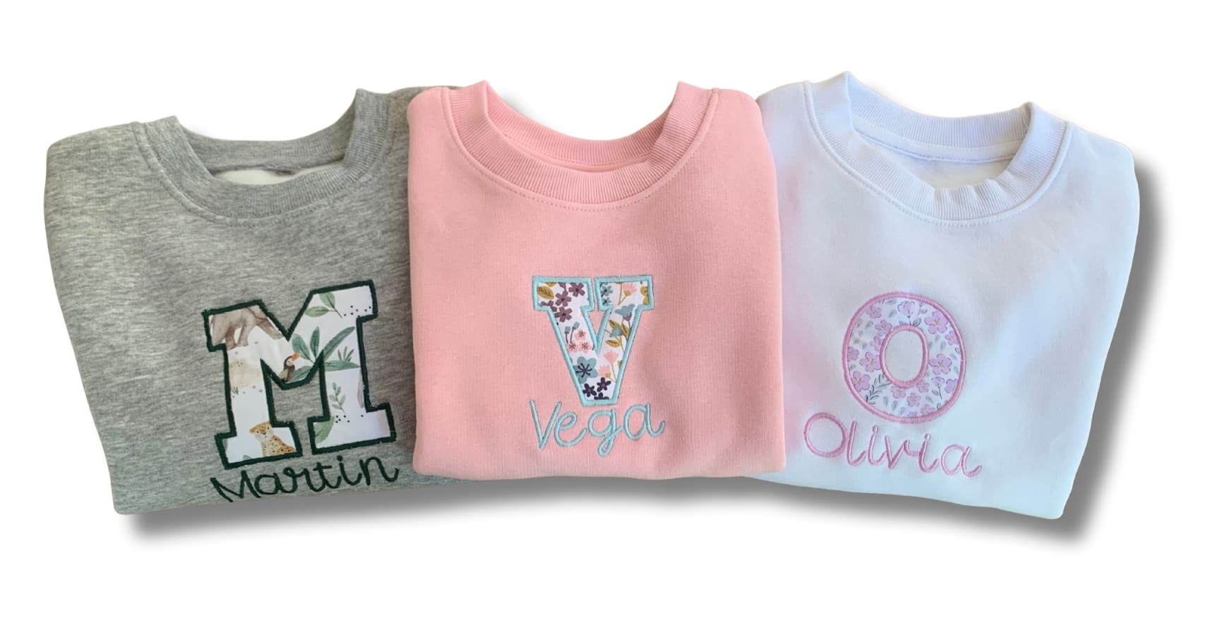 Fondo sudaderas infantiles personalizadas Sudadera Infantil Blanca Bordada Ambarina