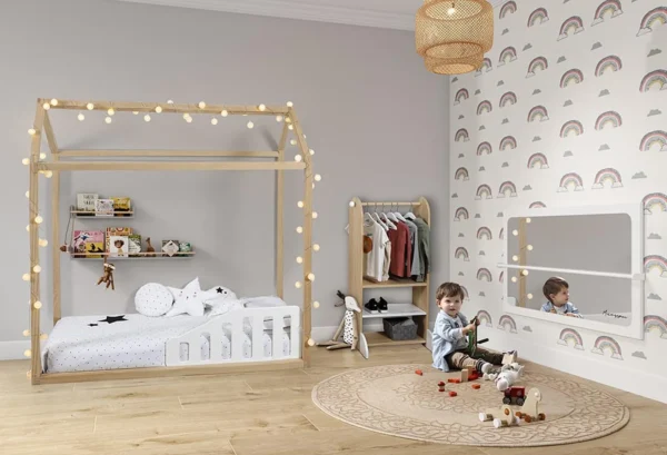 Barrera para cuna Blanca cuarto Barrera para cuna Blanca cuarto