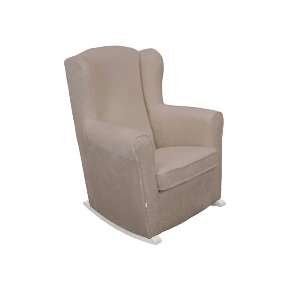 Borreguito Taupé Mecedora lactancia Balancín Blanco Nanny Slow System Mecedora Lactancia Balancín Blanco Nanny