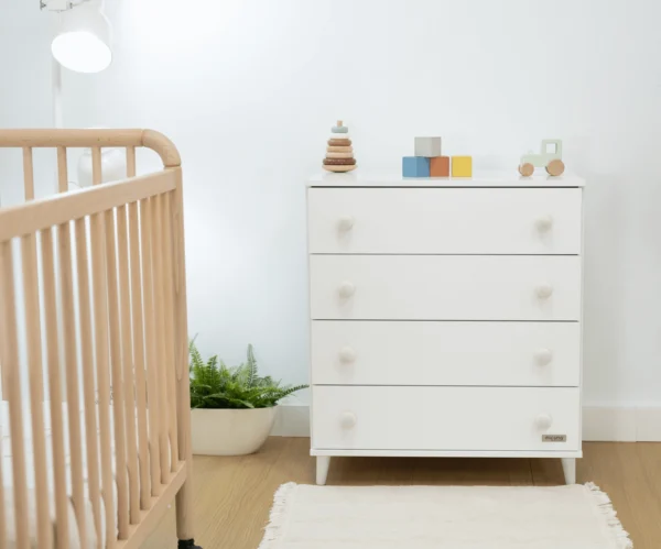 Cómoda bebé Style 4 cajones Blanco Cómoda bebé Style 4 cajones Blanco