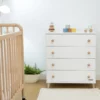 Cómoda bebé Style 4 cajones Blanco-Madera Cómoda bebé Style 4 cajones Blanco-Madera
