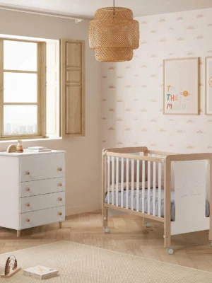 Cuna Luciana Madera Con Grabado 120x60 Cuna Luciana Madera Con Grabado 120x60