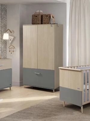 Cuna Nature Gris 120x60 cm