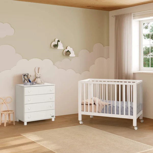 Cuna Nayra Blanca 120x60 Cuna Nayra Blanca 120x60