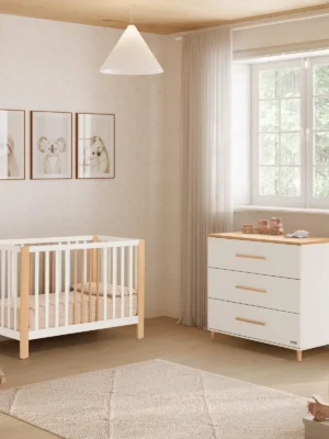 Cuna Nayra Blanca-Madera 120x60