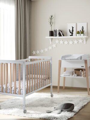 Cuna Nordika Blanca-Madera