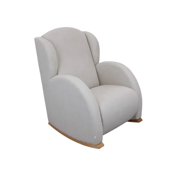 Gris Claro Mecedora lactancia Balancín Madera Flor Slow System Mecedora Lactancia Balancín Madera Flor