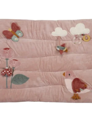 Manta de juegos rosa flores y mariposas 2 Manta de juegos rosa flores y mariposas 2