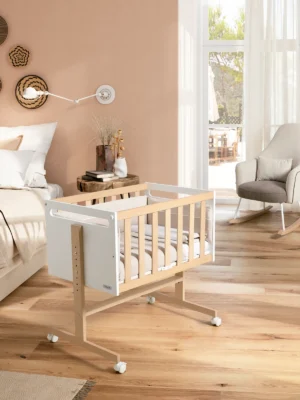 Minicuna YouandMe Blanco-Madera 80x50 Minicuna YouandMe Blanco-Madera 80x50