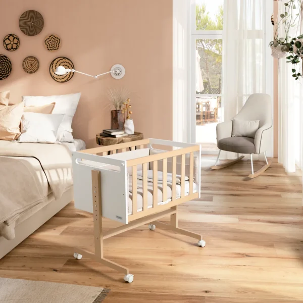 Minicuna YouandMe Blanco-Madera 80x50 Minicuna YouandMe Blanco-Madera 80x50